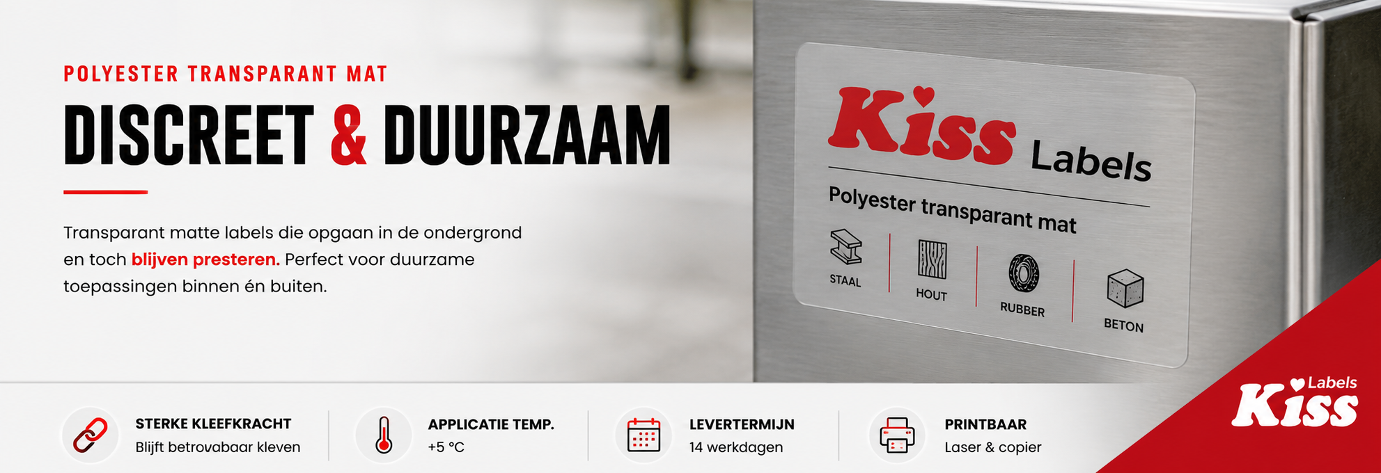 Polyester transparant mat