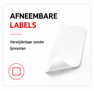 Afneembare labels