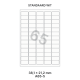 Standaard A 65-5 - 38.1x21.2mm