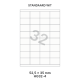 Standaard HG 32-4 - 52.5x35mm 