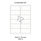 Standaard A 12-3 - 63.5x72mm 