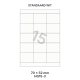 Standaard HG 15-3 - 70x52mm  