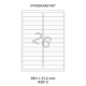 Standaard A 26-2 - 99.1x21.2mm