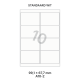 Standaard A 10-2 - 99.1x56.8mm DISK