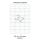 Wateroplosbaar H 32-4 - 52.5x37.1mm