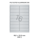 Silver Aluminium A 16-2 - 99.1x33.9mm
