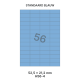 Standaard Blauw H 56-4 - 52.5x21.2mm