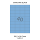 Standaard Blauw H 40-4 - 52.5x29.7mm