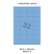 Standaard Blauw HG 32-4 - 52.5x35mm