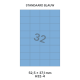 Standaard Blauw H 32-4 - 52.5x37.1mm