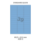Standaard Blauw A 39-3 - 63.5x21.2mm