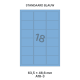 Standaard Blauw A 18-3 - 63.5x46.6mm