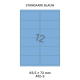 Standaard Blauw A 12-3 - 63.5x72mm 