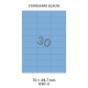 Standaard Blauw H 30-3 - 70x29.7mm 