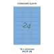 Standaard Blauw HG 24-3B - 70x33.9mm 