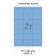 Standaard Blauw HG 21-3 - 70x38.1mm