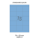 Standaard Blauw HG 15-3 - 70x52mm  