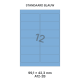 Standaard Blauw A 12-2B - 99.1x42.3mm