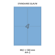 Standaard Blauw A 4-2 - 98x140mm  