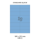 Standaard Blauw H 16-2 - 105x37 1mm 