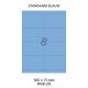 Standaard Blauw HG 8-2S - 105x71mm  
