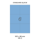 Standaard Blauw H 6-2 - 105x99mm  