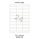 Carpetlabel HG 24-3S - 70x35mm  