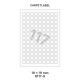 Carpetlabel R 117-9 Dia 19mm  