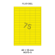 Fluo Geel HG 75-5 - 40x18mm  