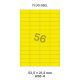 Fluo Geel H 56-4 - 52.5x21.2mm