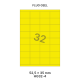 Fluo Geel HG 32-4 - 52.5x35mm