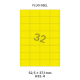 Fluo Geel H 32-4 - 52.5x37.1mm