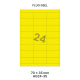 Fluo Geel HG 24-3S - 70x35mm  