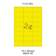 Fluo Geel HG 24-3X - 70x36mm  