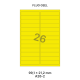 Fluo Geel A 26-2 - 99.1x21.2mm