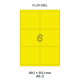 Fluo Geel A 6-2 - 99.1x93.1mm