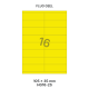 Fluo Geel HG 16-2S - 105x35mm  