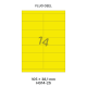 Fluo Geel HG 14-2S - 105x38.1mm