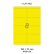 Fluo Geel HG 8-2S - 105x71mm  
