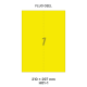 Fluo Geel H 1-1 - 210x297mm  