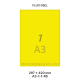 Fluo Geel A3/1-1 RS - 297x420mm  