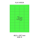 Fluo Groen A 36-4 - 48.3x29.7mm