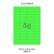 Fluo Groen H 56-4 - 52.5x21.2mm