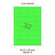Fluo Groen HG 32-4 - 52.5x35mm