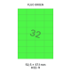 Fluo Groen H 32-4 - 52.5x37.1mm