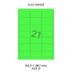 Fluo Groen A 21-3 - 63.5x38.1mm
