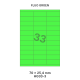 Fluo Groen HG 33-3 - 70x25.4mm 