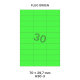 Fluo Groen H 30-3 - 70x29.7mm 