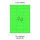 Fluo Groen HG 24-3X - 70x36mm  