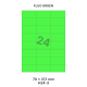 Fluo Groen H 24-3 - 70x37.1mm